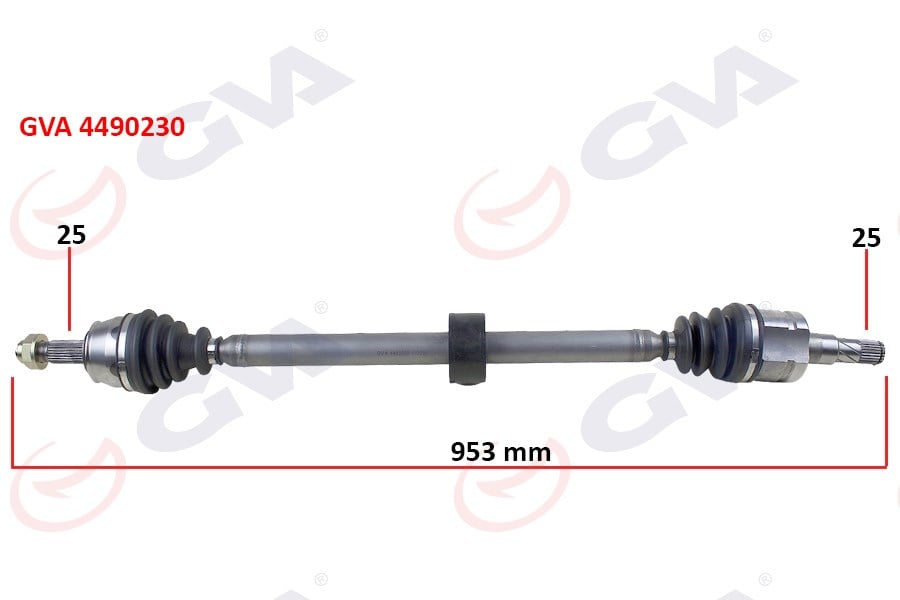 Komple Aks Sağ Corsa D 1.3 Cdtı 06 > Dth 953Mm Gva 4490230