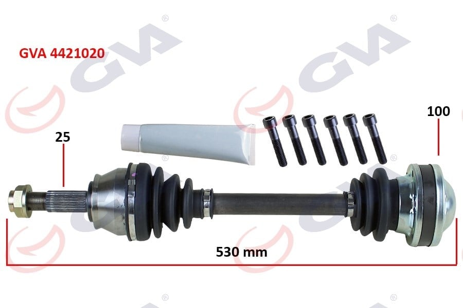Komple Aks Sağ Palıo-Albea 1.3 Mtj 03-07 530Mm Gva 4421020