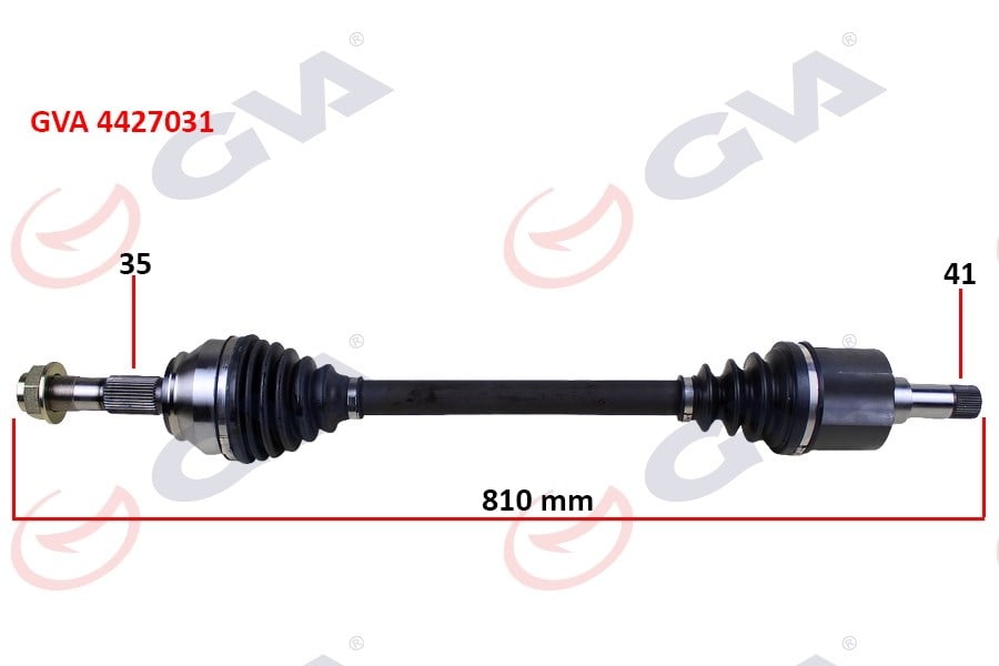 Komple Aks Sol Boxer-Jumper-Ducato 2.2 Mjtd-2.3 Mjtd 06> 35X41x810mm Gva 4427031