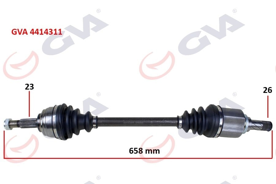 Komple Aks Sol Clıo Iv 0.9 Tce A/T 12- 6 Vites Gva 4414311