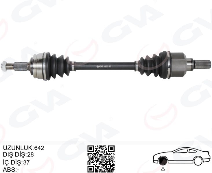 Komple Aks Sol Combo E Berlıngo Partner Rıfter 19> 1.5 Bluehdı P308 13> 1.2 Puretech / Toyota Proace Cıty 1.5L Dv5r Bkyma21l 130Hp Otomatik Vites 20-> Gva 4490003