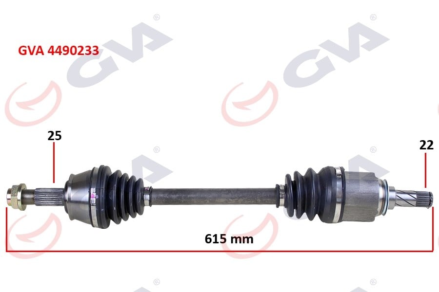 Komple Aks Sol Corsa D 1.3 Cdtı 06 > Dtj 615Mm Gva 4490233