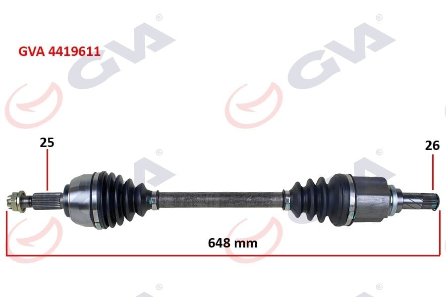 Komple Aks Sol Dacıa Dokker 1.5 Dcı 12- 648Mm Gva 4419611