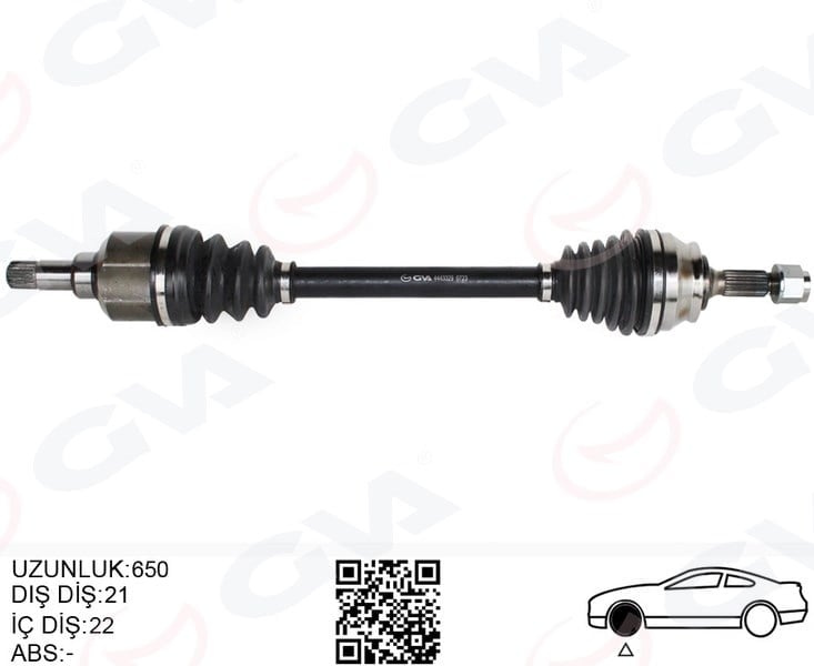 Komple Aks Sol On Psa 2008 I 1.2 M-T 05- Cıtroen C3 Iıı 1.2 M-T 16- C4 Cactus 1.2 M-T 14- Gva 4443329