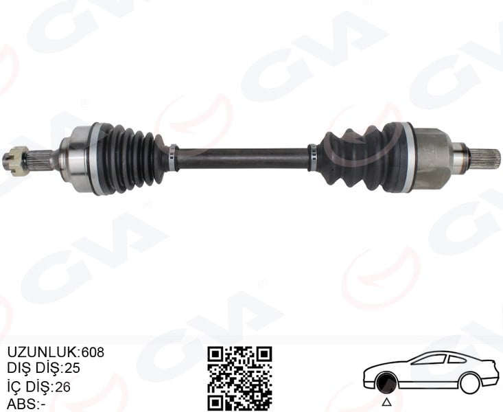 Komple Aks Sol On Psa 307 3A/C 1.6 A-T 00-07 Gva 4443321