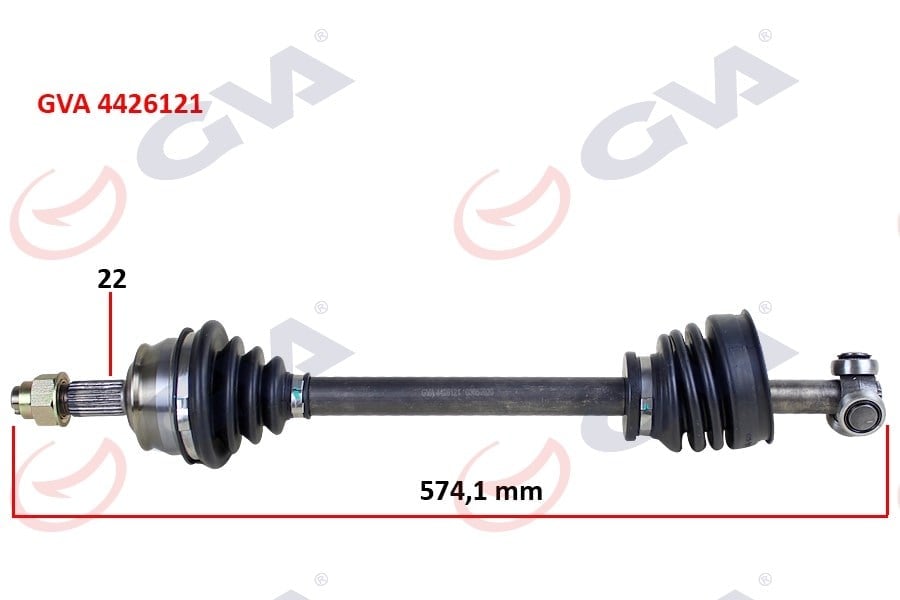 Komple Aks Sol Tempra 1.4İ 92-99 574Mm Gva 4426121