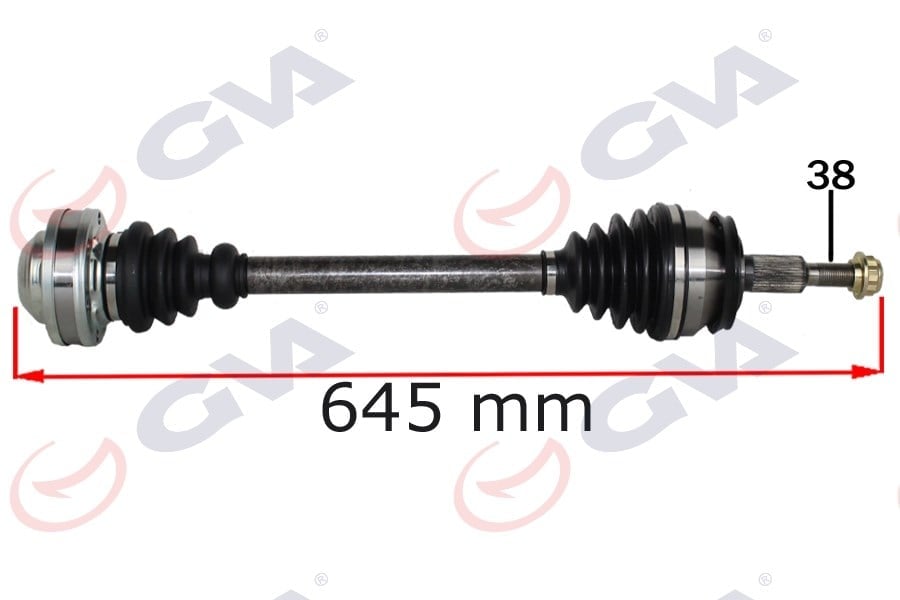 Komple Aks Sol Transporter T6 2.0 Tdı 645Mm Caaa-Caab-Caac Gva 4475261