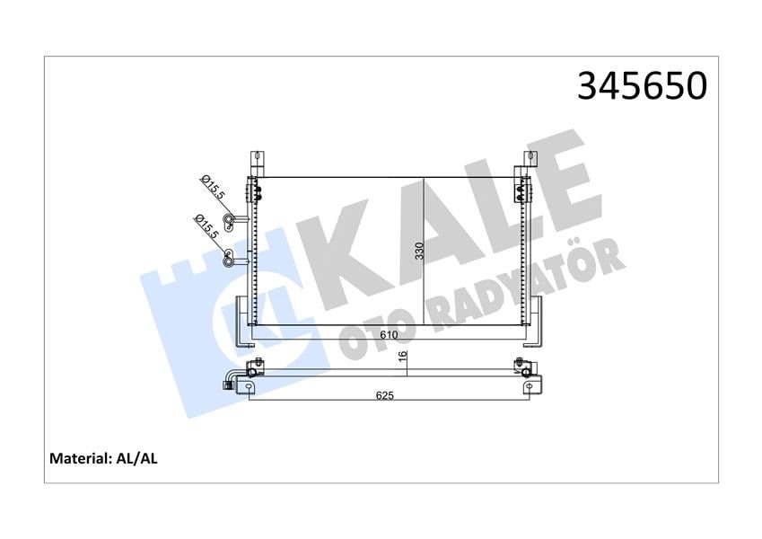 Kondenser Al/Al Neon Iı Kale 345650