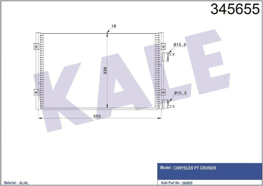 Kondenser Al/Al Pt Cruıser Kale 345655