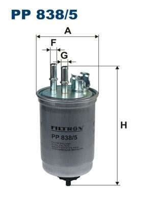 Mazot Fıltresı Connect 1.8Tdcı 75Ps 02>05 Focus 1.8Tdcı 75Ps -90Ps 01>05 Fıltron Pp838.5