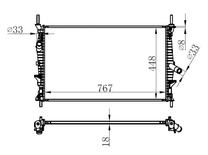 Motor Su Radyatoru Transıt Tuorneo Custom V362 V363 2.2Tdcı 100Ps 125Ps 135Ps 140Ps 155Ps 12 > Brazı Ng Gva 3132022