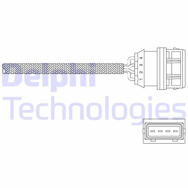 Oksijen Sensör Ön Ota4f-5C2 Volvo S40 1.9T4 2.0T 97-00 V40 1.9T4 2.0T 97-00 1039Mm Delphı Es11036-12B1