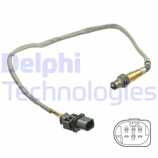 Oksijen Sensörü A3-A4-A5-A6-Q3-Q5-Alhambra-Leon-Octavia-Golf-Jetta-Scirocco-Sharan-Tiguan 04-2008> Delphı Es21065-12B1