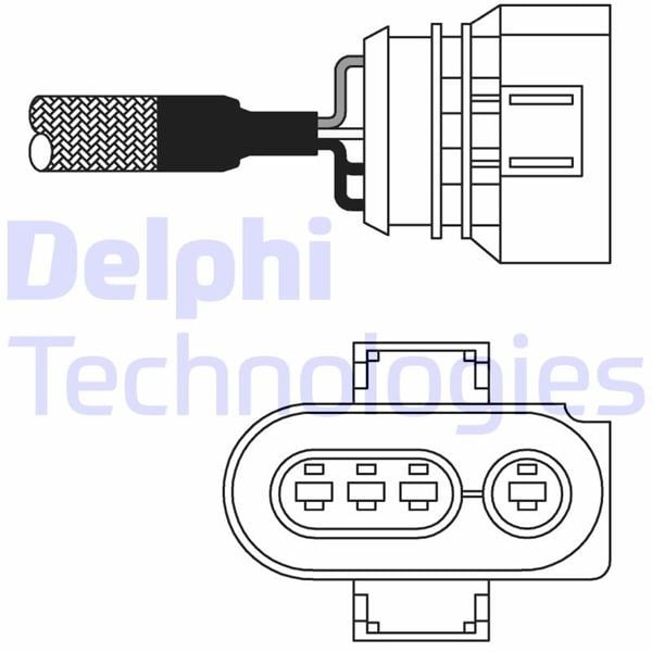 Oksijen Sensörü - Audı A4 I / Vw Passat Iv. Polo Iıı 08/87>01/05 Delphı Es10980-12B1