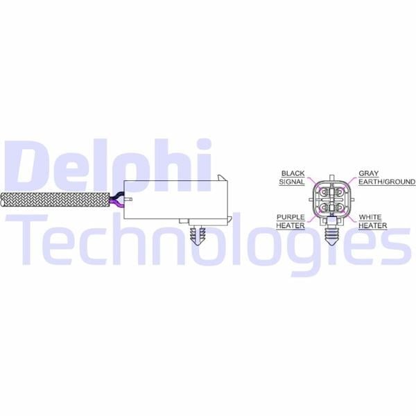 Oksijen Sensörü - Chrysler Voyager Iı 2.0L. 2.4L; Jeep Wrangler Iı 2.5L 95>00 Delphı Es20016-12B1