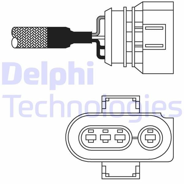 Oksijen Sensörü - Vw Golf Iıı. Sharan 08/91>06/00 Delphı Es10977-12B1