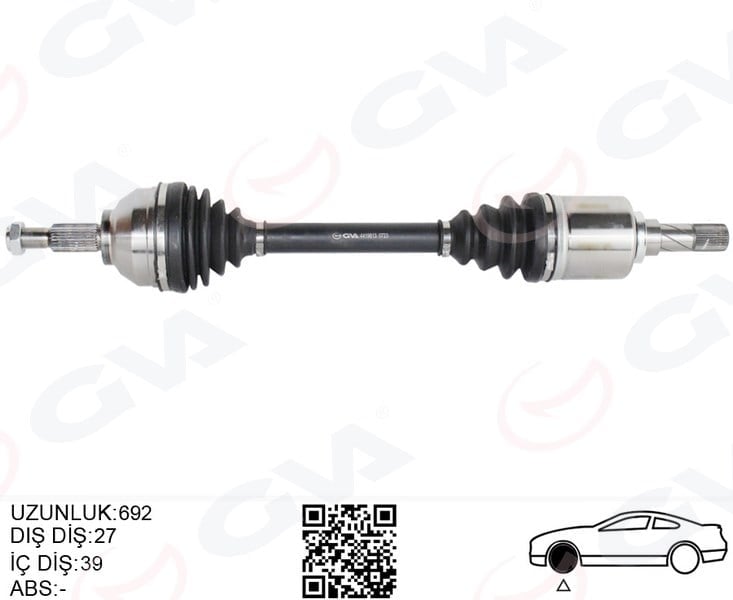 Ön Aks Sol Renault Trafıc Iı 01>14 2.0Dci Opel Vivaro 01>14 2.0Cdtı Gva 4419613