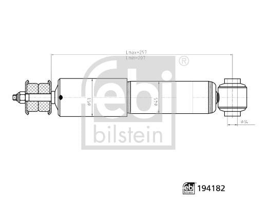 Ön Amortisör Sağ/Sol Transporter T4 Caravella 91-03 Febı 194182