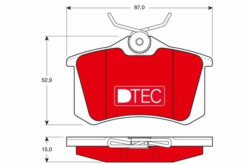 Ön-Arka Disk Balata Dtec A4-A6-C2-Jumpy-405-605-Megane-Cordoba-Ibıza-Toledo-Golf-Jetta-Passat-Polo Trw Gdb823dte