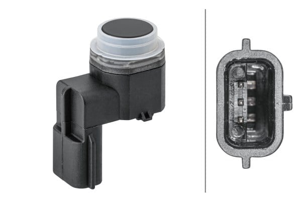 Park Yardım Sistemi Sensörü.3-Kutuplu.Siyah.Nissan/Renault Hella 6Px358141751