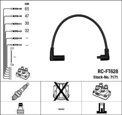 Rc-Ft628 Ateşleme Kablosu Ngk 7171