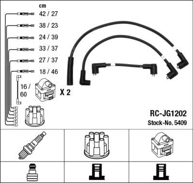 Rc-Jg1202 Ateşleme Kablosu Ngk 5409