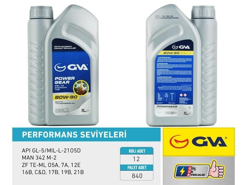 Şanzıman Yağı 80W90 1 Lt Apı Gl-5 Gva 9920750