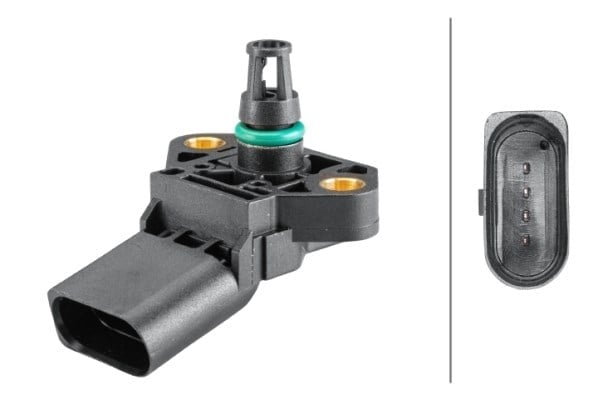 Şarj Basıncı Sensörü.4-Kutuplu.Audi/Porsche/Seat/Skoda/Vw Hella 6Pp358152251