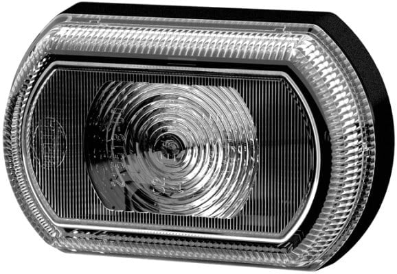 Shapeline Pozisyon Lambası Tech.Gri.24V.12V.Siyah.Led.Beyaz.Sol Ön.Sağ Ön.İnce.Universal Hella 2Pf013323251