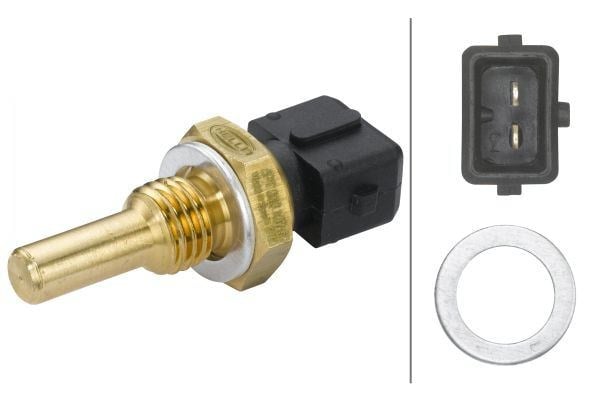 Soğutucu Akışkan Sıcaklığı Sensörü Unıversal Sağ 12V 2 Kutuplu Hella 6Pt009107501