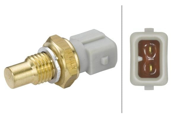Soğutucu Akışkan Sıcaklık Sensörü.12V.Doğal.Ntc Sensörü.2-Kutuplu.General Motors/Opel/Renault/Volvo Hella 6Pt009309301