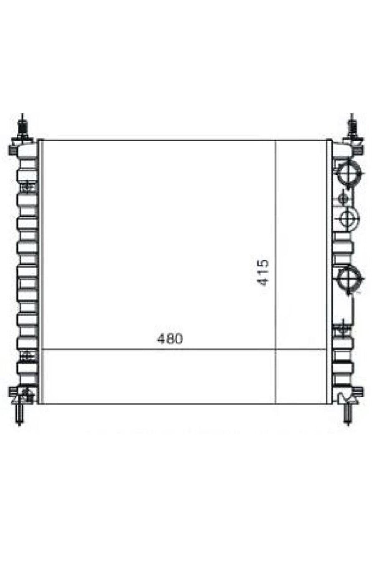 Su Radyatoru Mekanik ( Fıat : Bravo / Brava / Marea 1.4 1 6 Ac 97-00 ) 480×415×23-80101 46420484