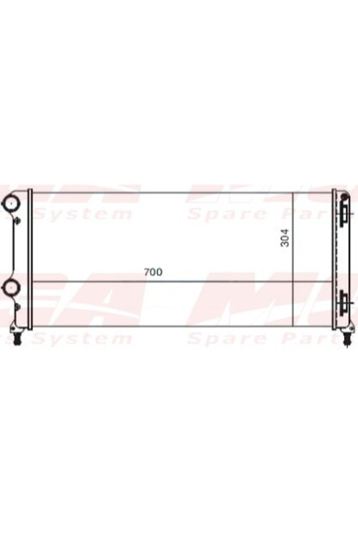 Su Radyatoru Mekanik ( Fiat : Doblo 1.3Jtd 1.9Jtd ) 701X323X42 - Mga-80800