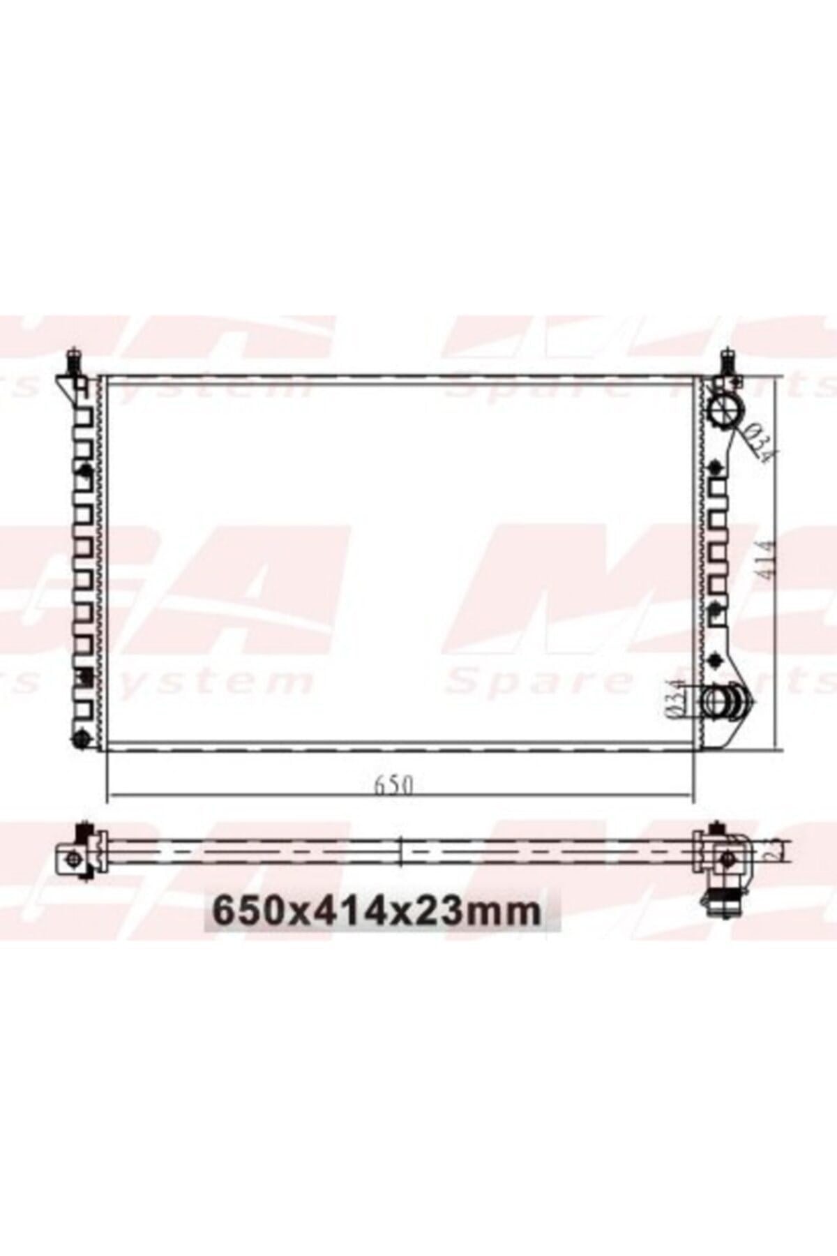 Su Radyatoru Mekanik ( Fiat : Doblo 1.9D Ac Doblo 1.4 05-- ) 650X414X23 - Mga-80109