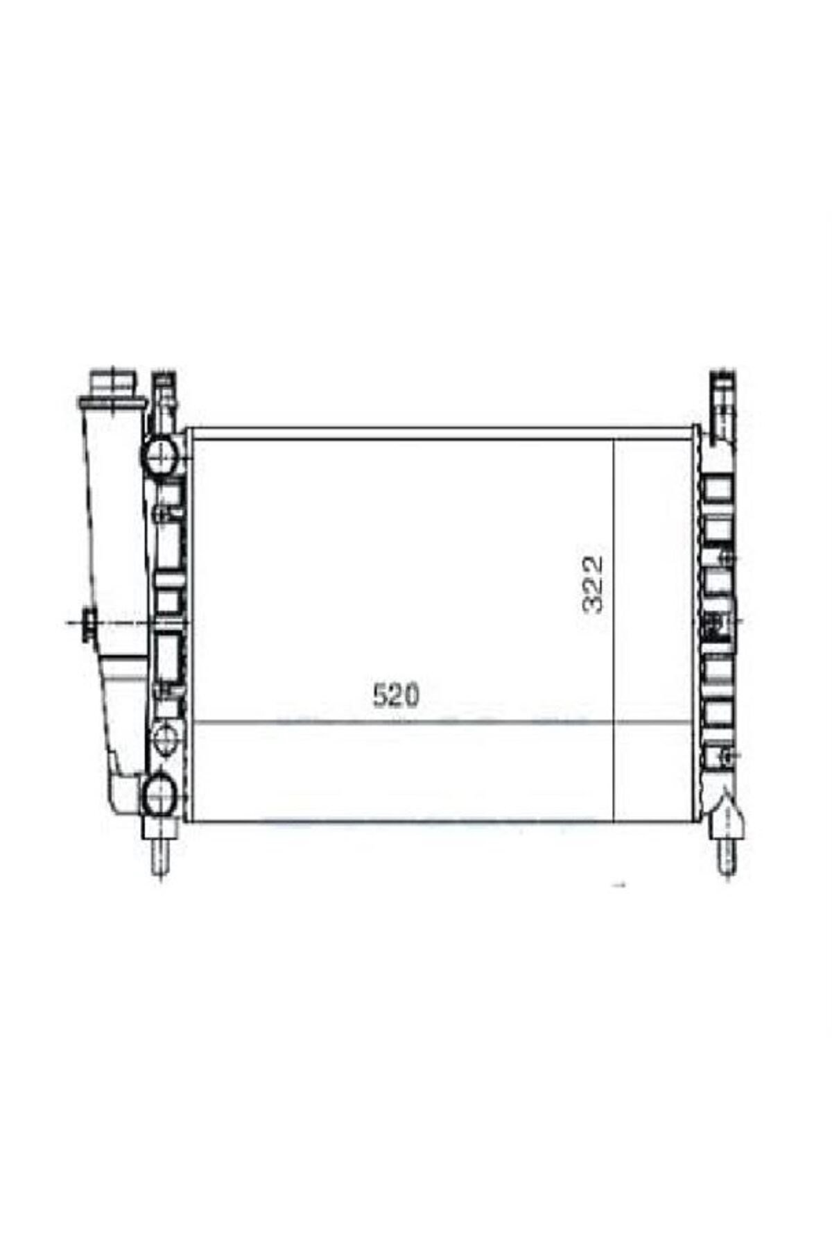 Su Radyatoru Mekanik ( Fıat : Uno 70 1.4ıe ) 520×322×34-80900 46551218