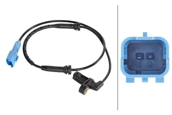 Tekerlek Hız Sensörü.12V.2-Kutuplu.Peugeot 206-206 Hella 6Pu012806071