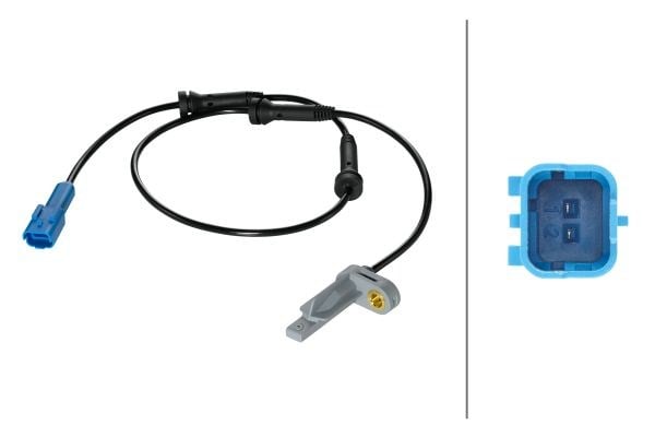 Tekerlek Hız Sensörü.12V.Arka Aks.Hal Sensörü.Peugeot 206 Hella 6Pu009106891