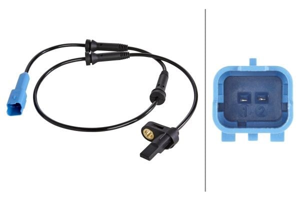 Tekerlek Hız Sensörü.12V.Arka Aks.Hal Sensörü.Peugeot 206-206 Hella 6Pu009106901