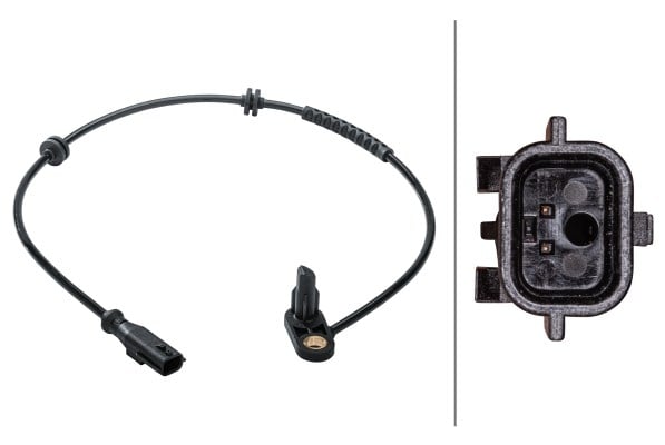 Tekerlek Hız Sensörü.Arka Aks.Aktif Sensör.2-Kutuplu.Renault Clio-Modus Hella 6Pu012679171