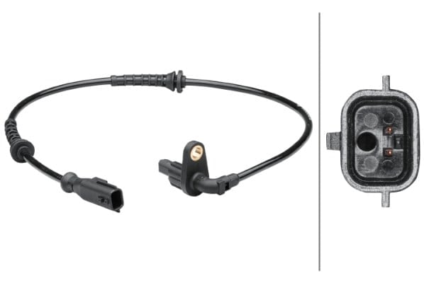 Tekerlek Hız Sensörü.Arka Aks.Hal Sensörü.2-Kutuplu.Dacia Duster/Renault Arkana-Duster-Kaptur Hella 6Pu012679121