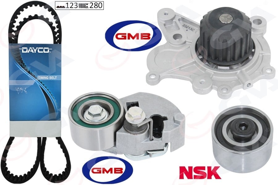 Triger Kayış Seti Devirdaim Hyundaı Accent Admıre Getz Matrıx 1.5L D3ea Crdi 02-05 / Santafe 2.0L Crdi 01-05 / Sonata 2.0L D4ea Crdi Dizel 06-11 / Kıa Carens. Cerato Gva 59Wpk9120