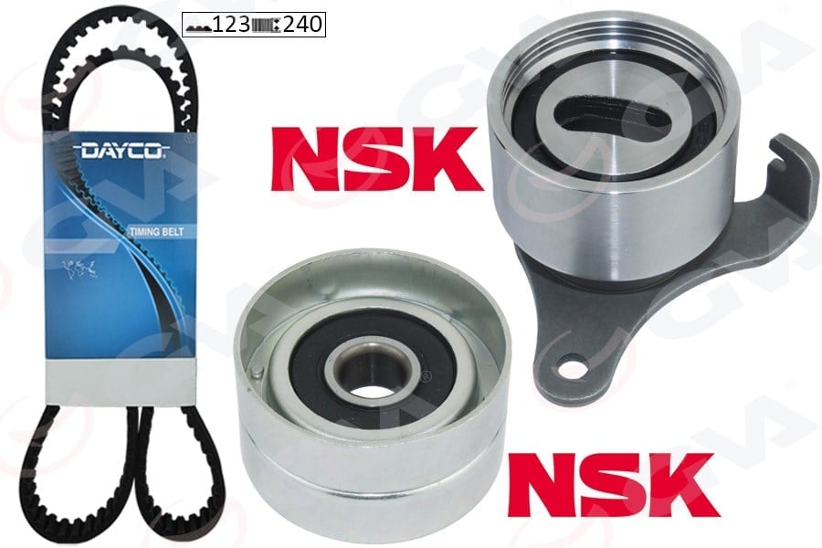 Triger Kayış Seti Eksantrik Seti Toyota Corolla 1.3L 2E Karbüratörlü Ee90. Ee100 88-98 1 Kayış 2 Rulman 123X240 Gva 59T7118d