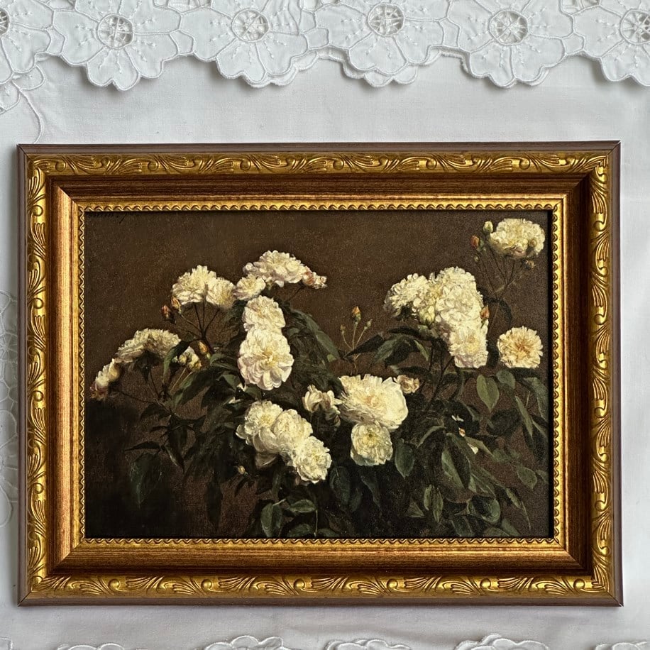 Beyaz Düşler Vintage Çerçeveli Tablo