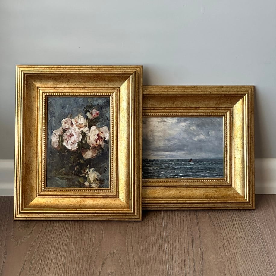 Rivage en Fleurs 2’Li Vintage Çerçeveli Tablo Seti