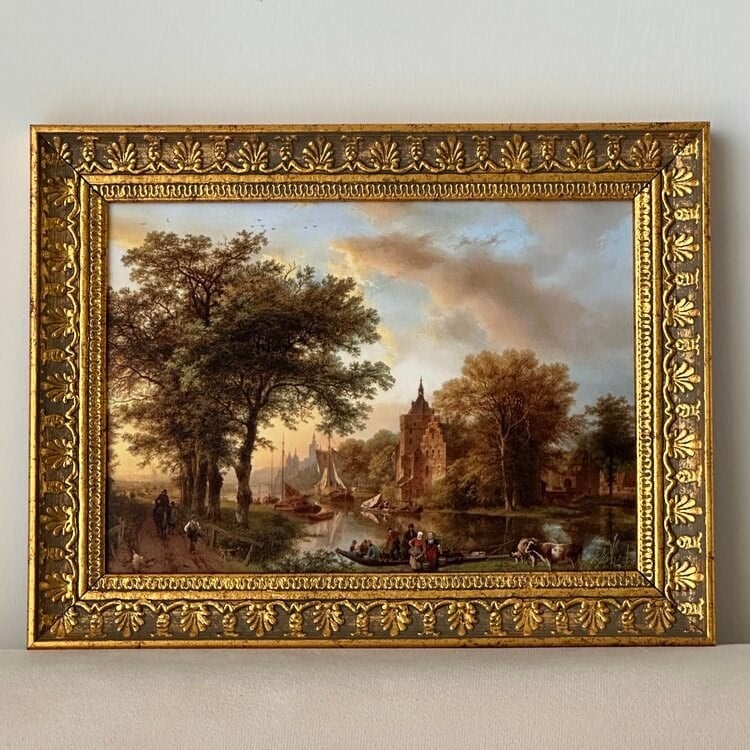 Sessiz Liman Vintage Çerçeveli Tablo