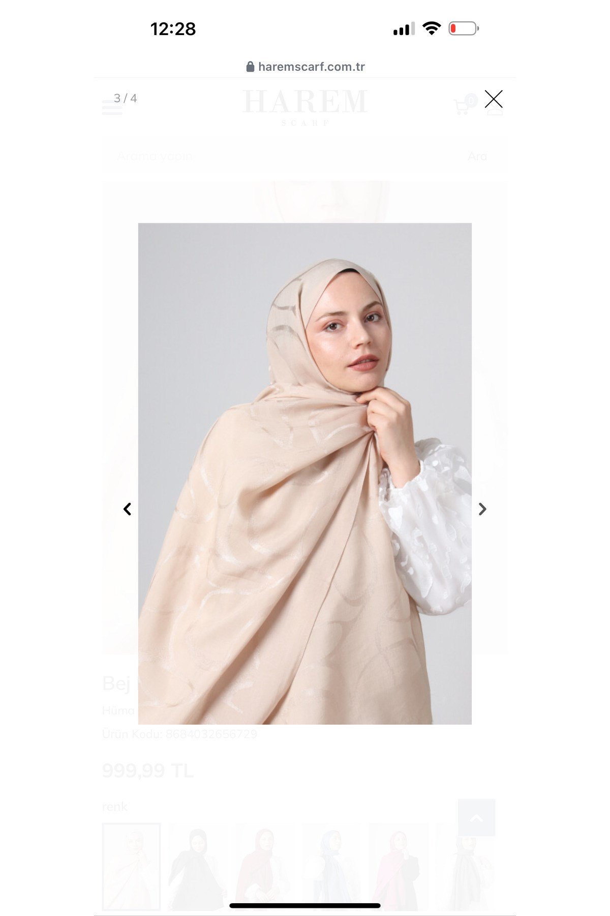Harem Scarf Diamond Hüma Şal