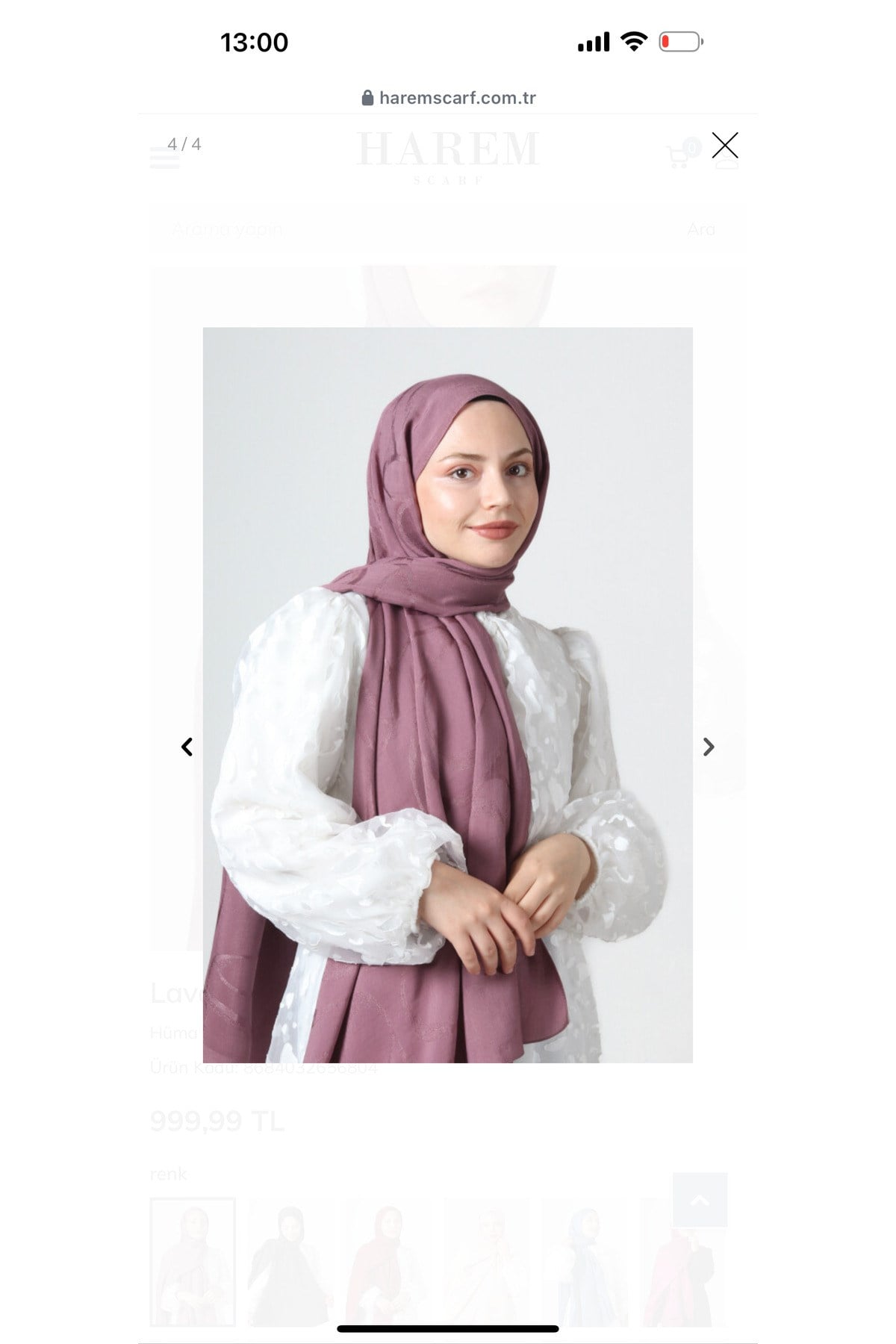 Harem Scarf Diamond Hüma Şal