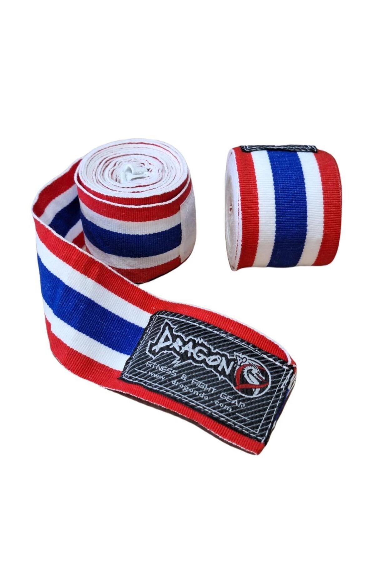 83818 Thailand Bayraklı 5 Metre Elastik Bandaj Boks Bandajı Muay Thai Bandajı Kick Boks Ban