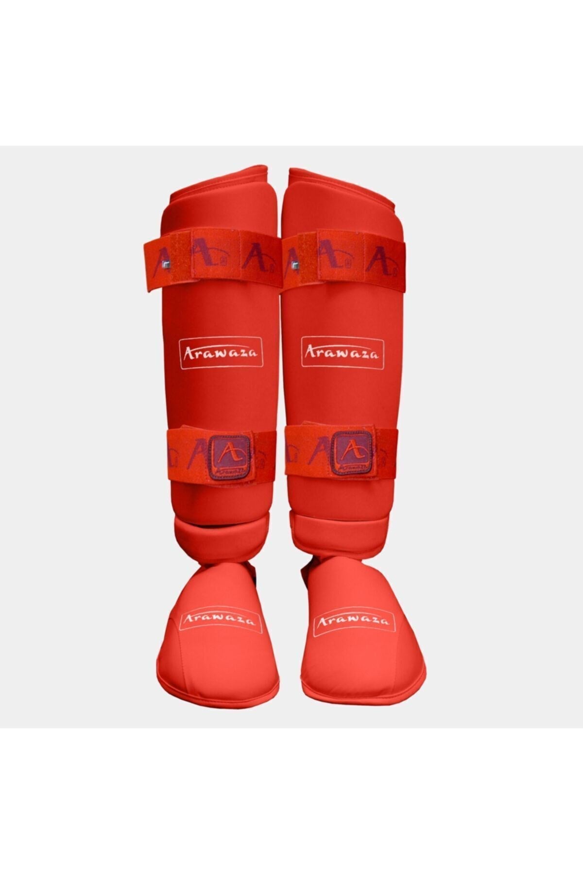 Kırmızı Karate Kaval Ayak Koruyucu Set