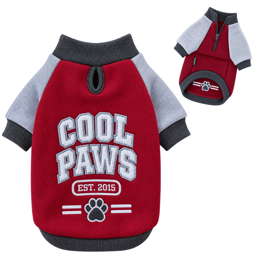 GC-2910 COOL PAWS - SWEATSHIRT BORDO